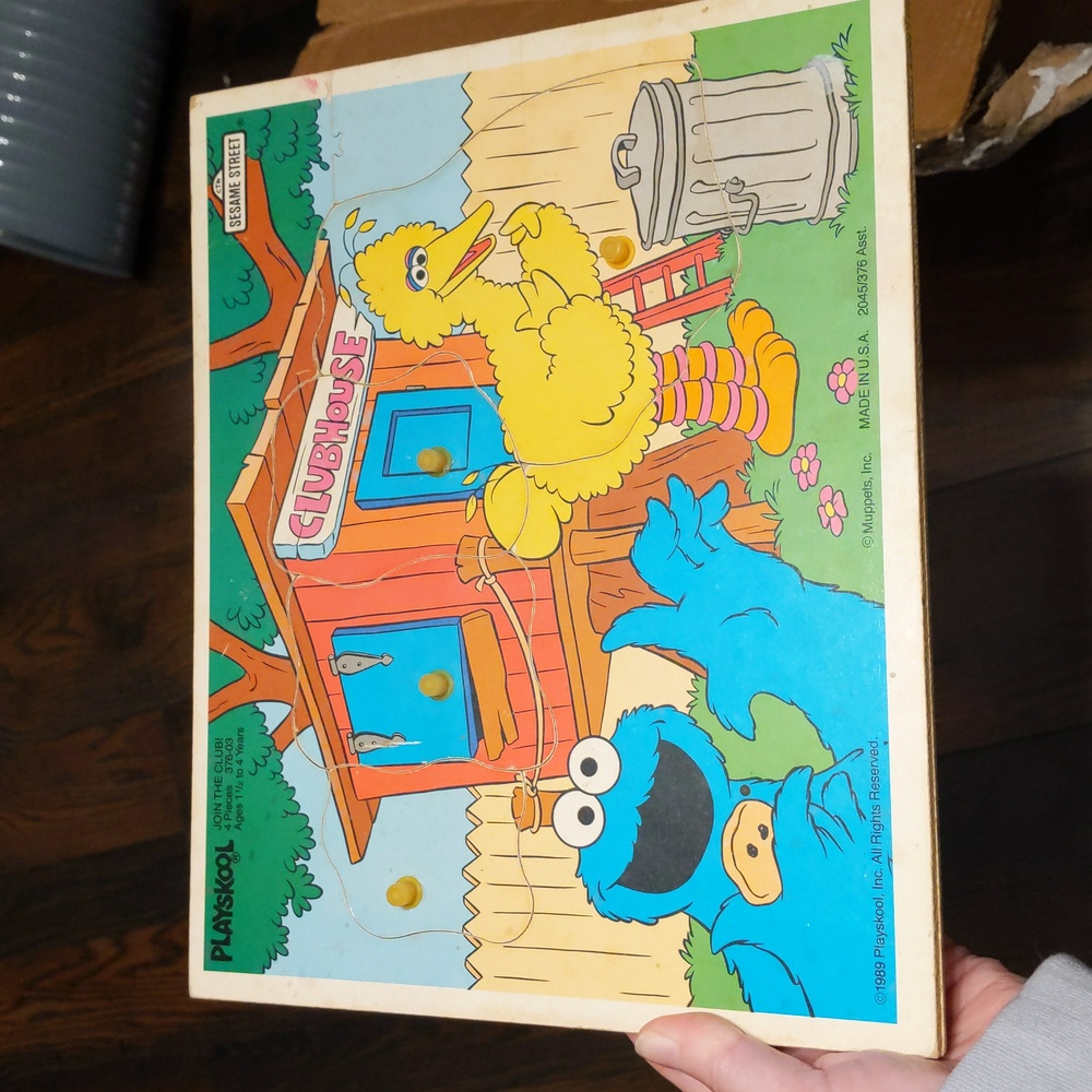 Vintage Playskool 4-piece puzzle Sesame Street